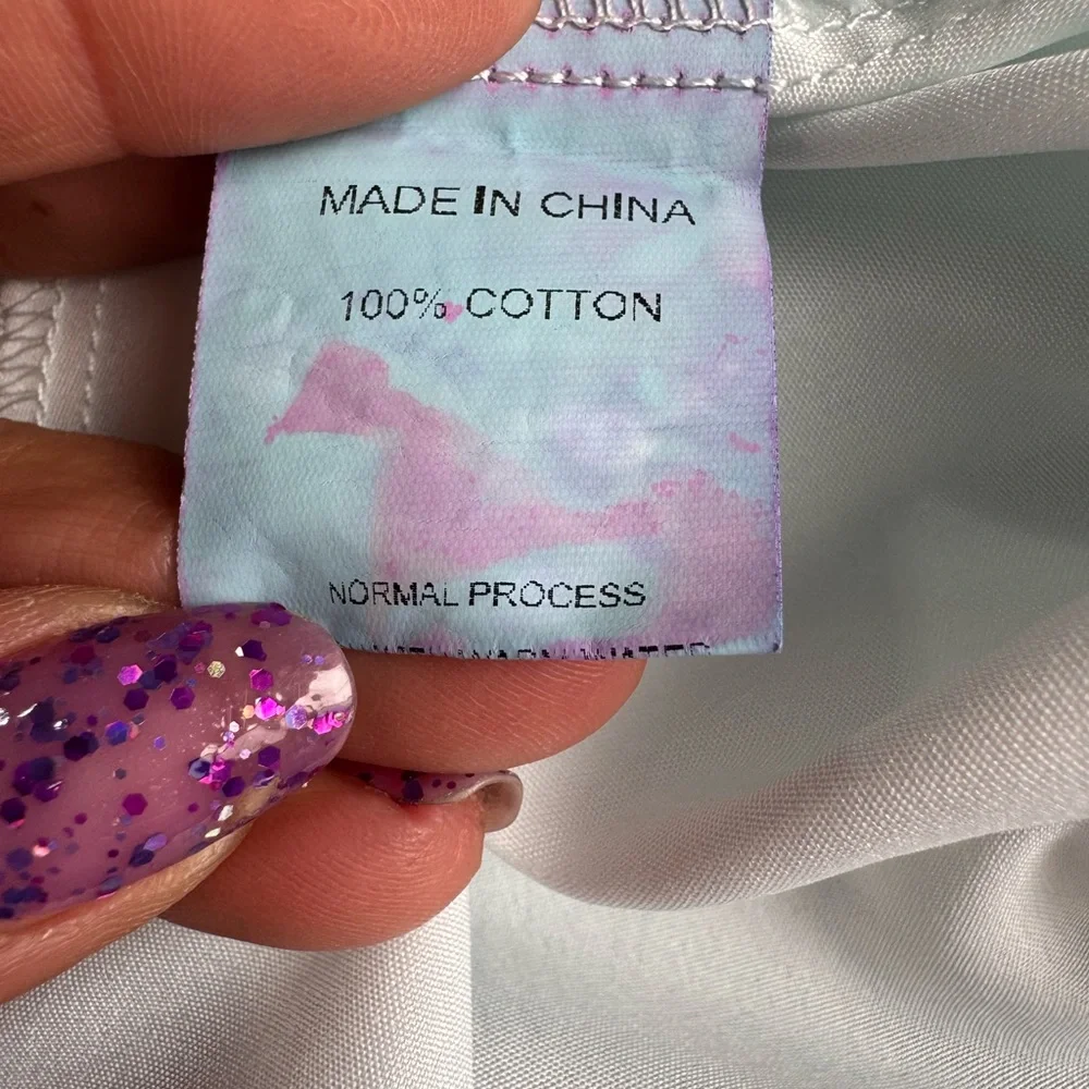 Hand Dyed Tie-Dye Eyelet Maxi Dress - Picture 11 of 12
